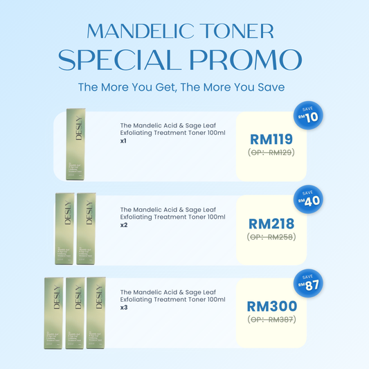 The Mandelic Acid & Sage Leaf Exfoliating Treatment Toner 100ml