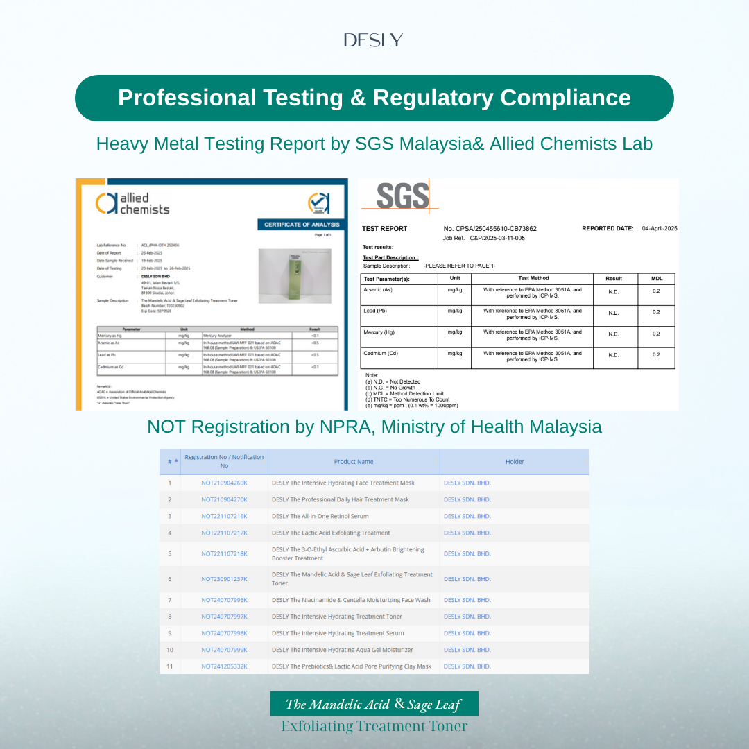 The Mandelic Acid & Sage Leaf Exfoliating Treatment Toner 100ml