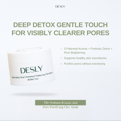 The Prebiotics & Lactic Acid Pore Purifying Clay Mask 80ml