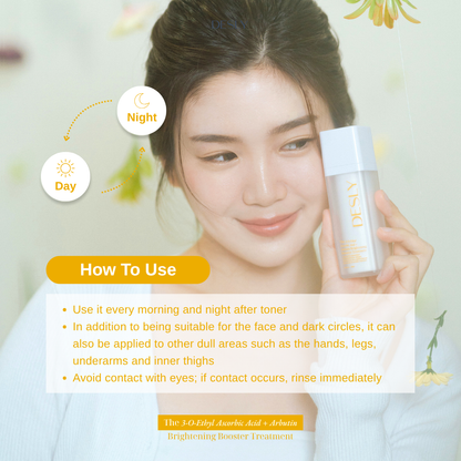 The 3-O-Ethyl Ascorbic Acid + Arbutin Brightening Booster Treatment 30ml