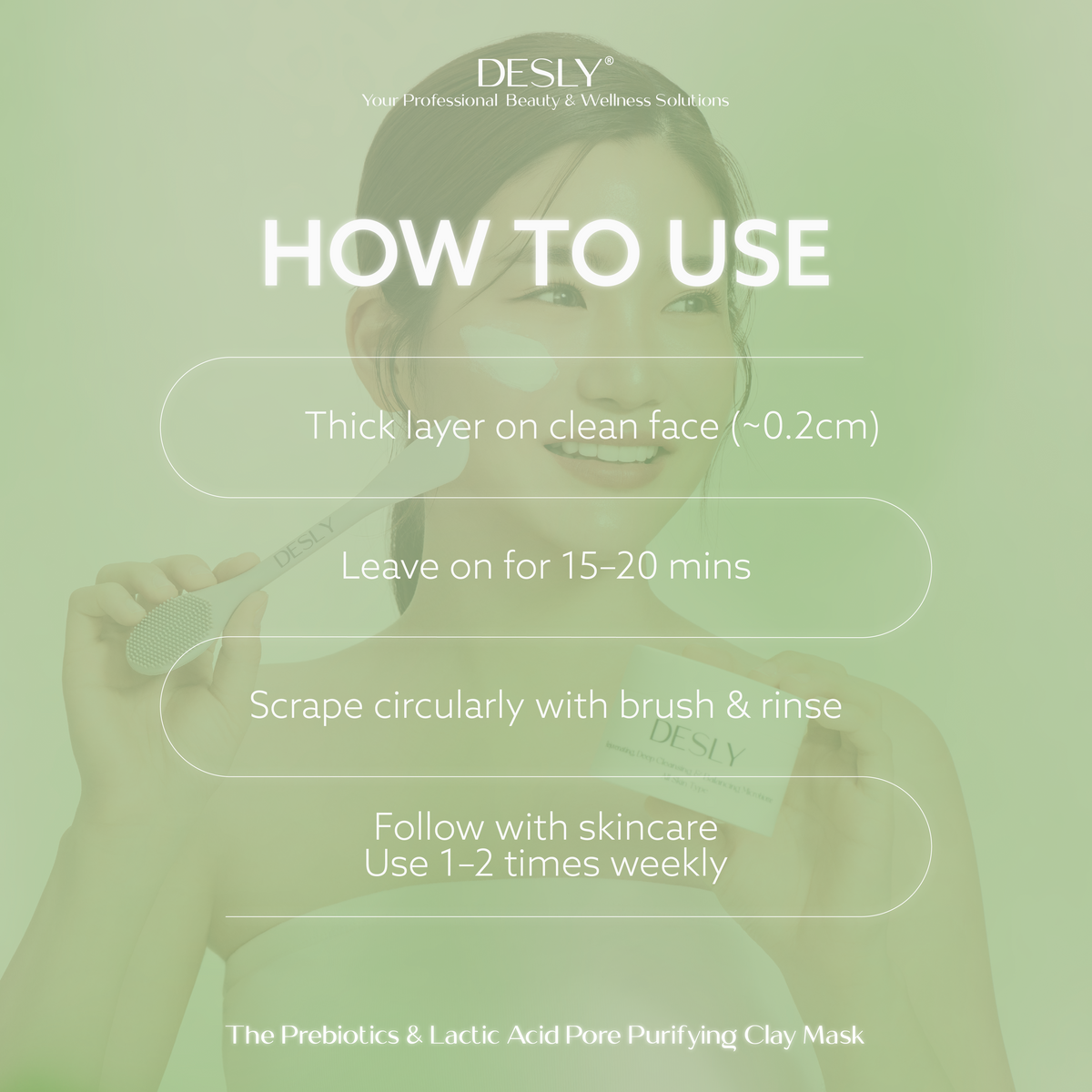 The Prebiotics & Lactic Acid Pore Purifying Clay Mask 80ml