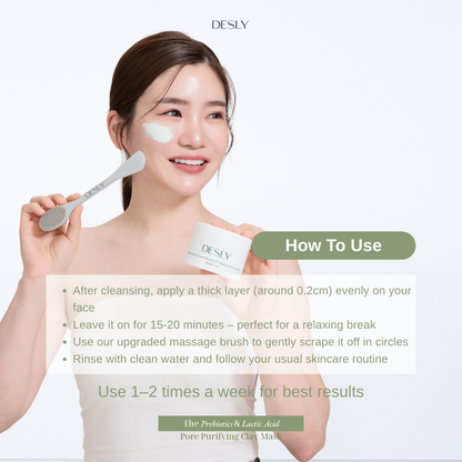 The Prebiotics & Lactic Acid Pore Purifying Clay Mask 80ml