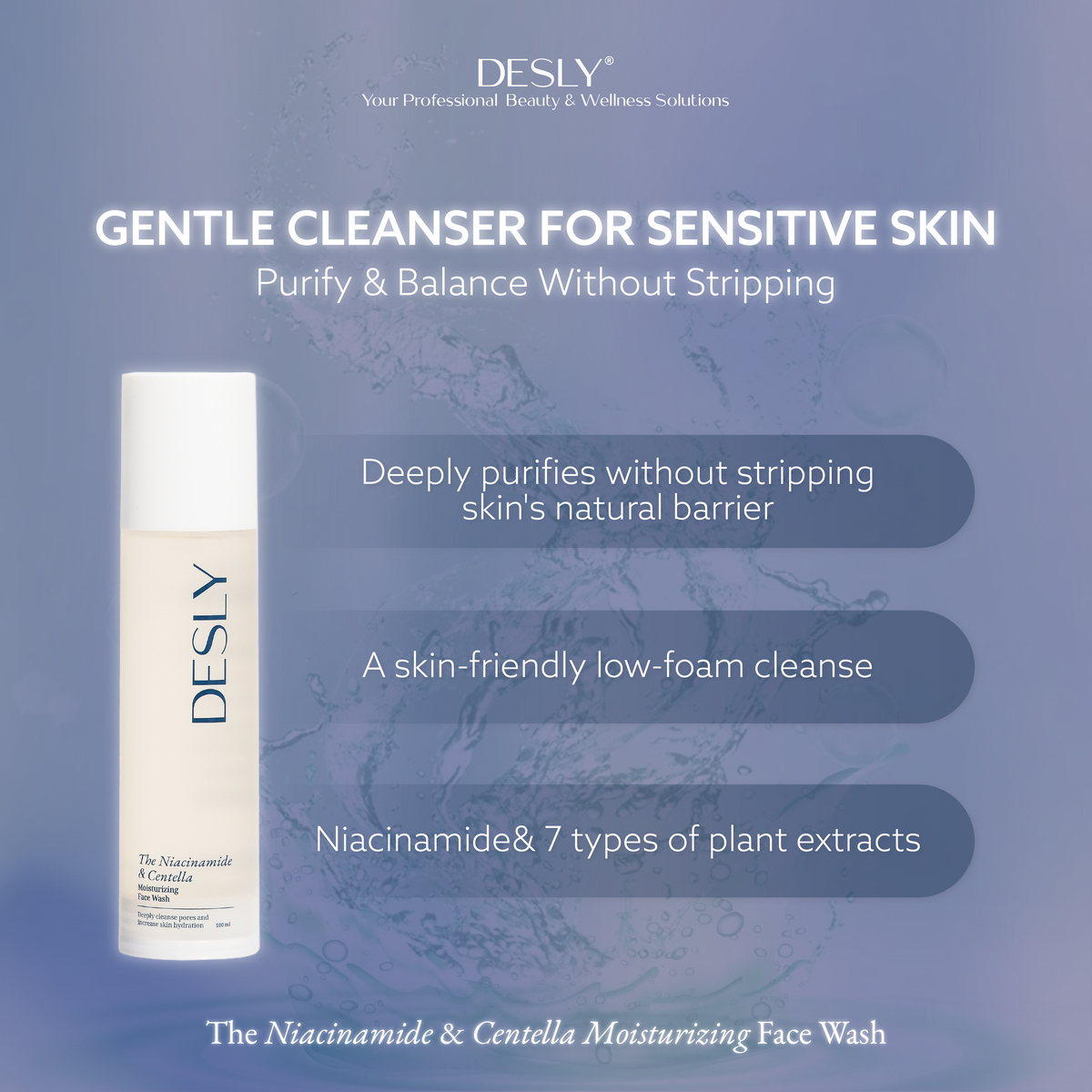 The Niacinamide & Centella Moisturizing Face Wash 100ml